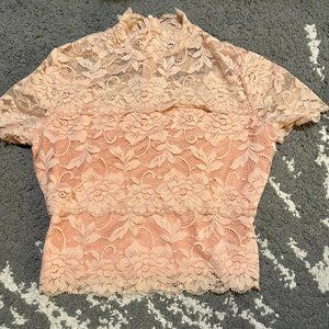 Fitted Lace Crop Top